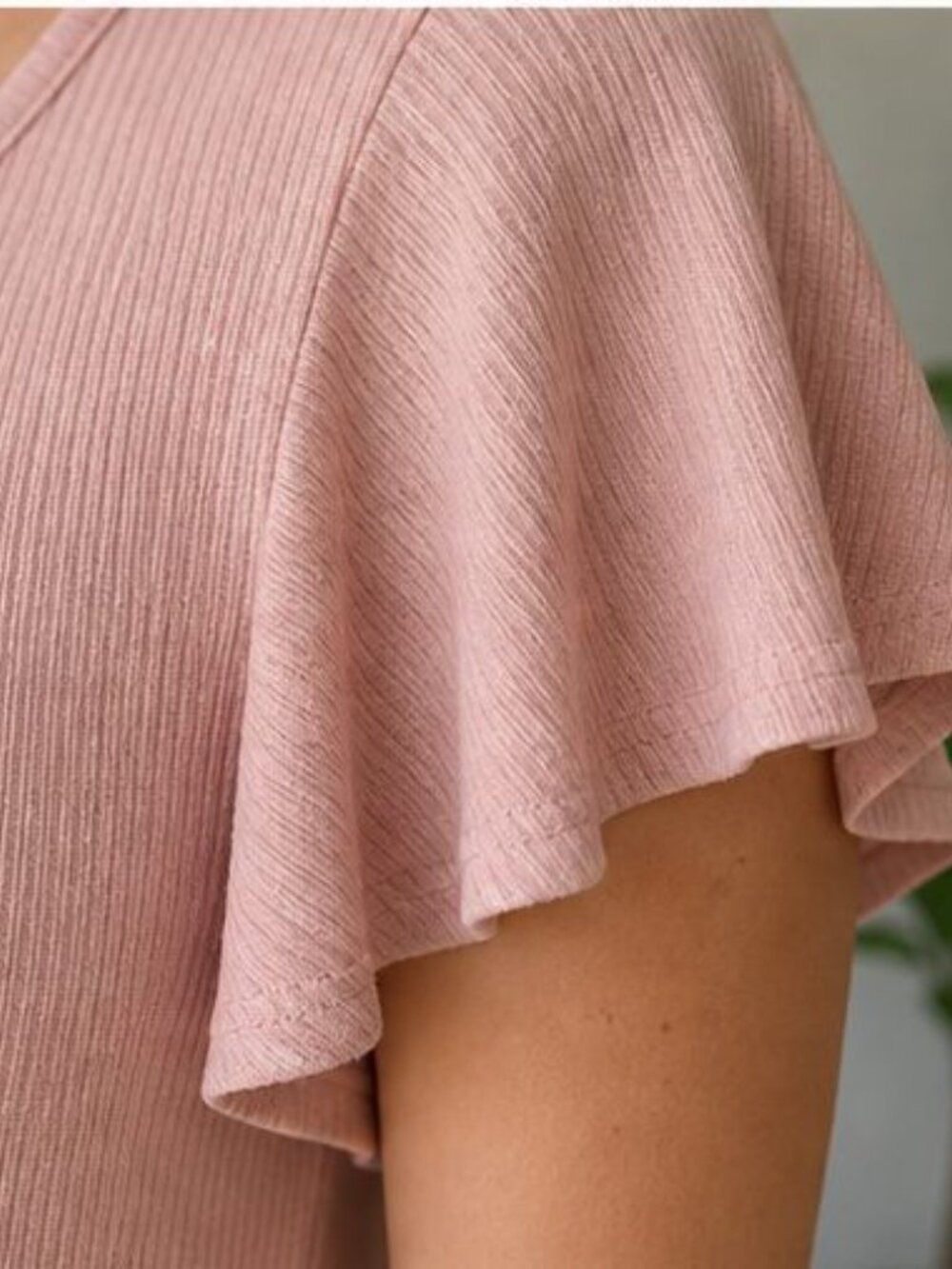 Blush Ruffle Blouse - Picture 5 of 6